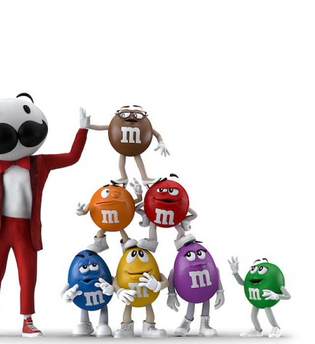 Pringles and M&M'S characters